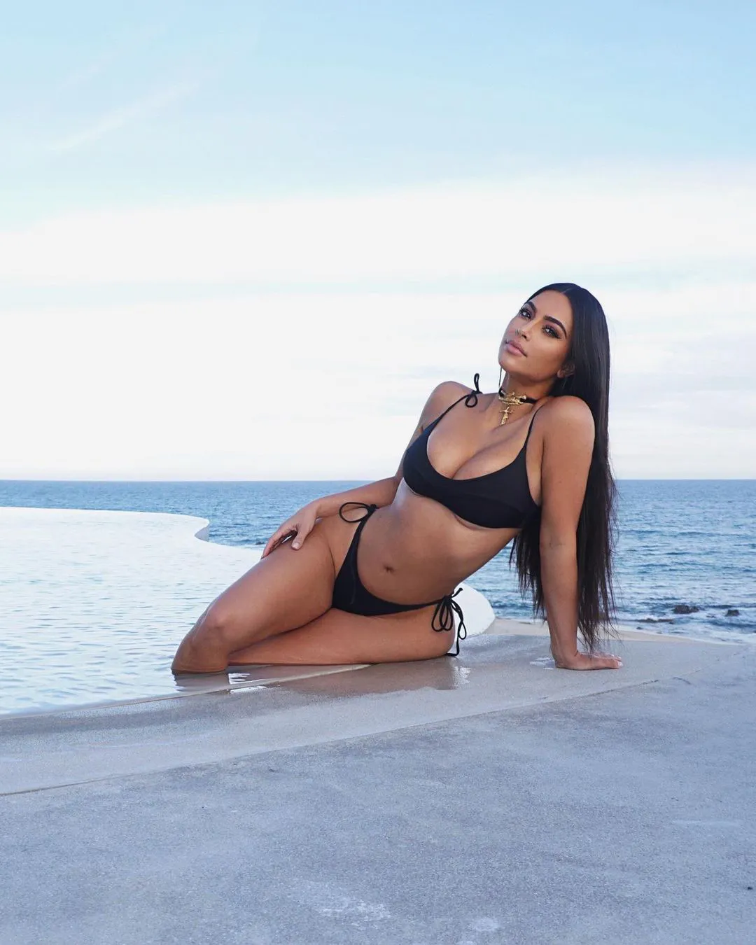 Kim Kardashian Basically Confirms She’s Launching a Swimwear Line