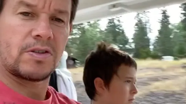 Mark Wahlberg Teaches 12-Year-Old Son to Drive With Golf Cart Lesson