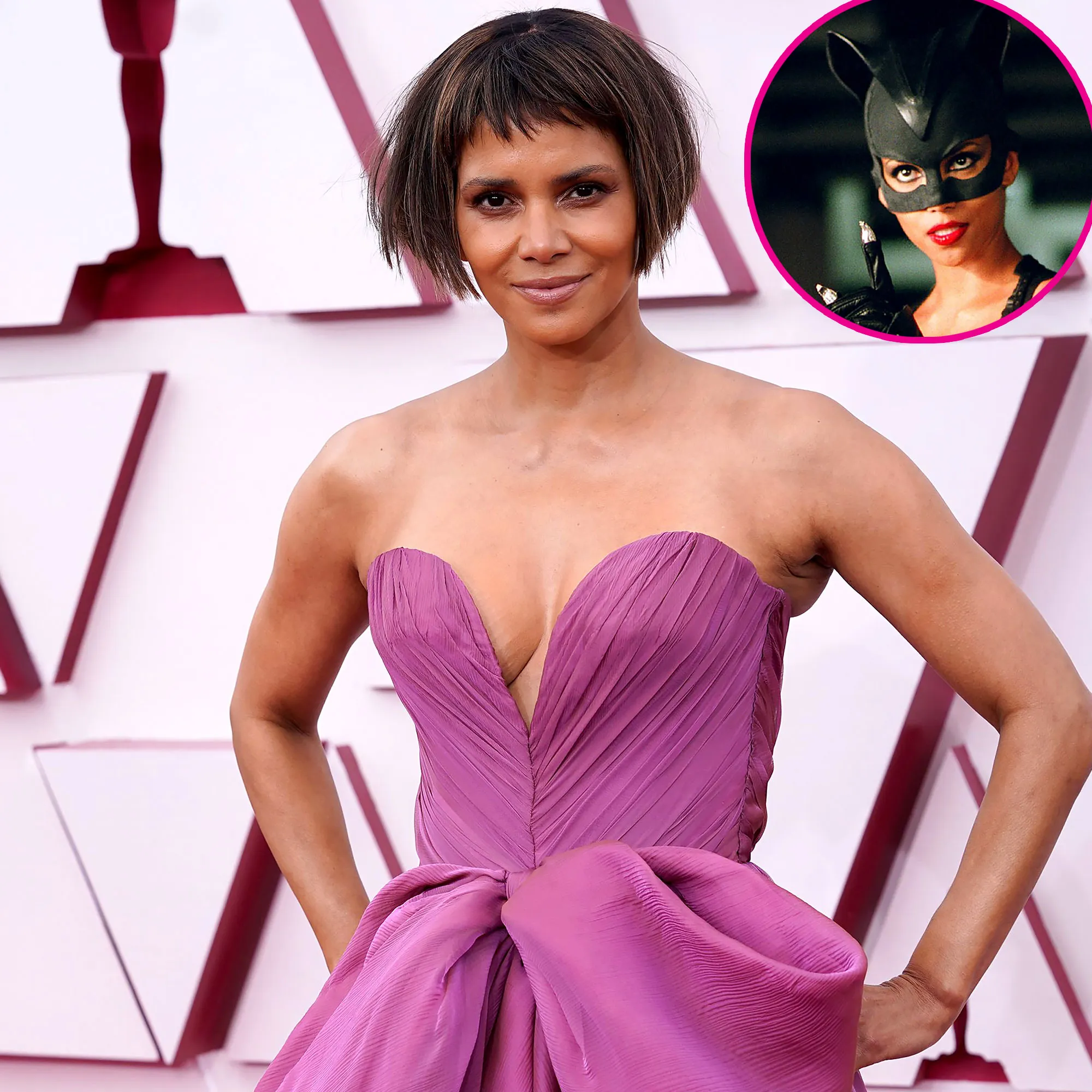 Money Maker! Halle Berry Says This Bomb Was One of Her ‘Biggest Paydays’ purple dress catwoman