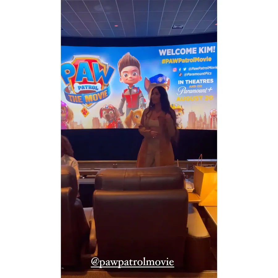 Movie Makeover! Inside Kim Kardashian’s ‘Paw Patrol’ Screening With Kids