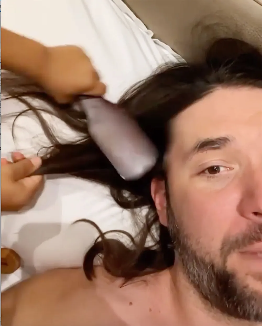 Olympia Ohanian Giving Dad Alexis Hair Makeover Is Cutest Thing Ever