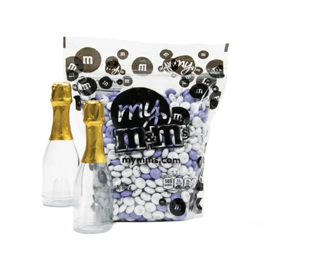Personalizable M&M&rsquo;s DIY Mini Occasion Bottle Favor Kit
