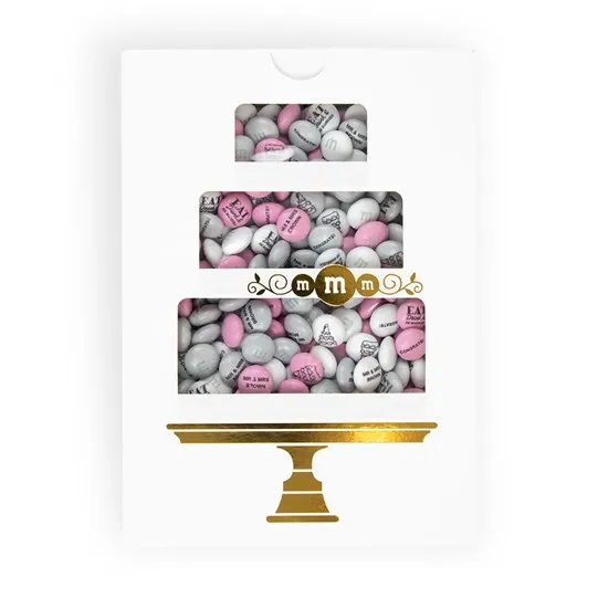 Personalizable M&M&rsquo;s Wedding Cake Gift Box