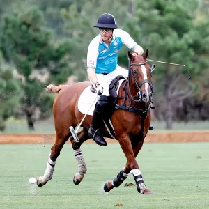 Prince Harry Takes the Field During 1st Polo Match in Years 5