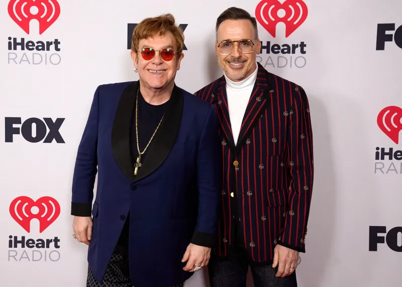 Promo Elton John David Furnish Rock Matching Versace Robes With Sons