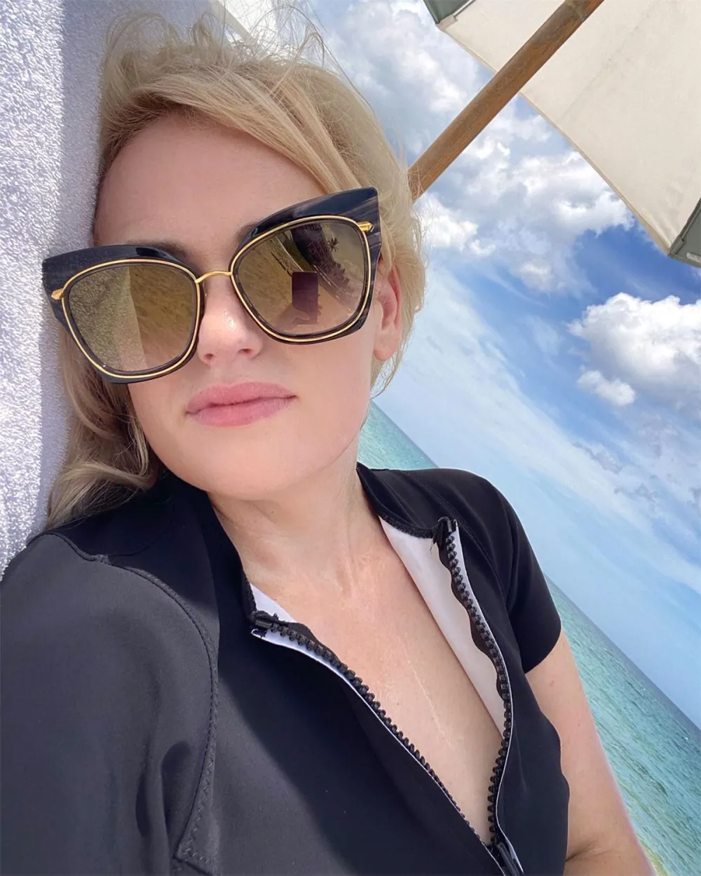 Rebel Wilson Recalls Using Food to Numb My Emotions Before Her Year of Health Transformation 3 Sunglasses Beach