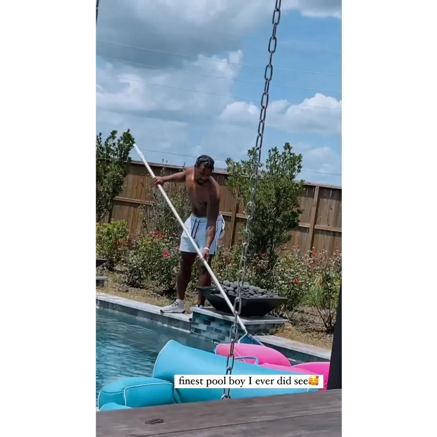 Simone Biles Enjoys Pool Day in Tie-Dye Bikini 5