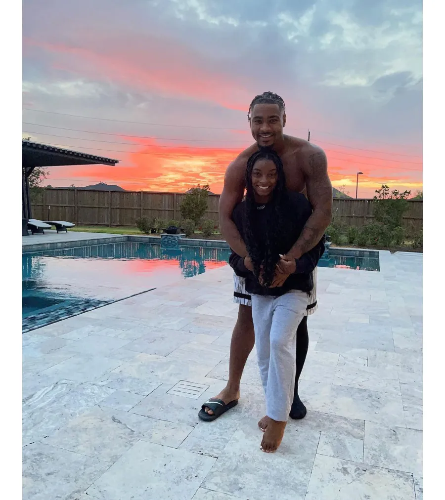 Simone Biles and Jonathan Owens Relationship Timeline Sunset