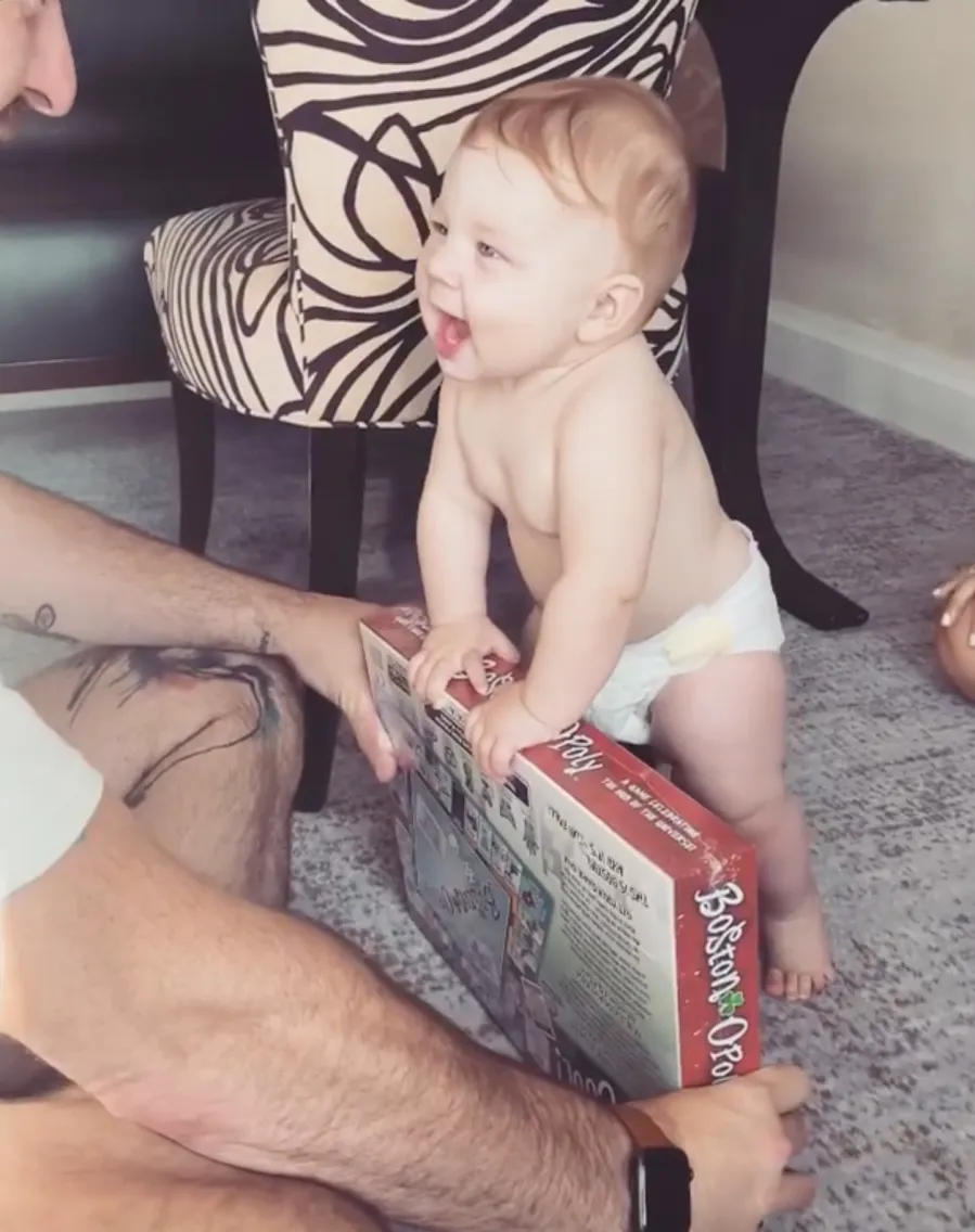 Stassi Schroeder and Beau Clark's Daughter Hartford Stands Up for 1st Time