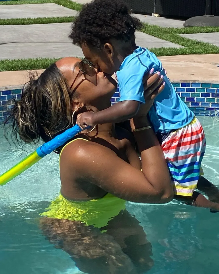 Sweet Swim! Malika Haq’s Best Photos With Son Ace