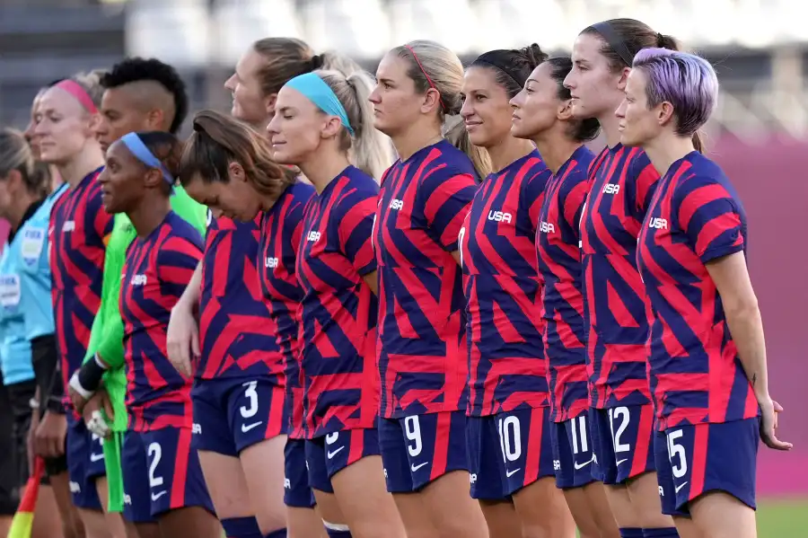 Team USA Soccer USWNT International Football Tokyo Olympics Medal Count
