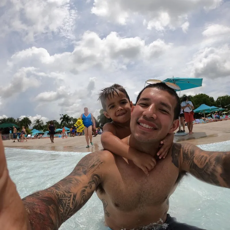 Teen Mom 2’s Javi Marroquin, More Celebs Teaching Babies to Swim Promo