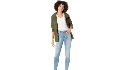 True Religion Halle High-Rise Skinny Exposed Button in 5 am Light