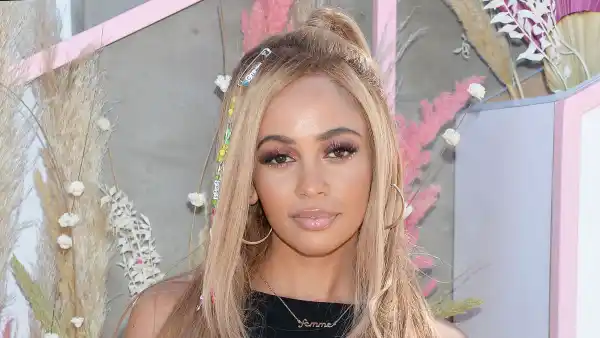 Vanessa Morgan Shares Sweet Shot Riverdale Costars Meeting Son River Hoop Earrings Black Shirt