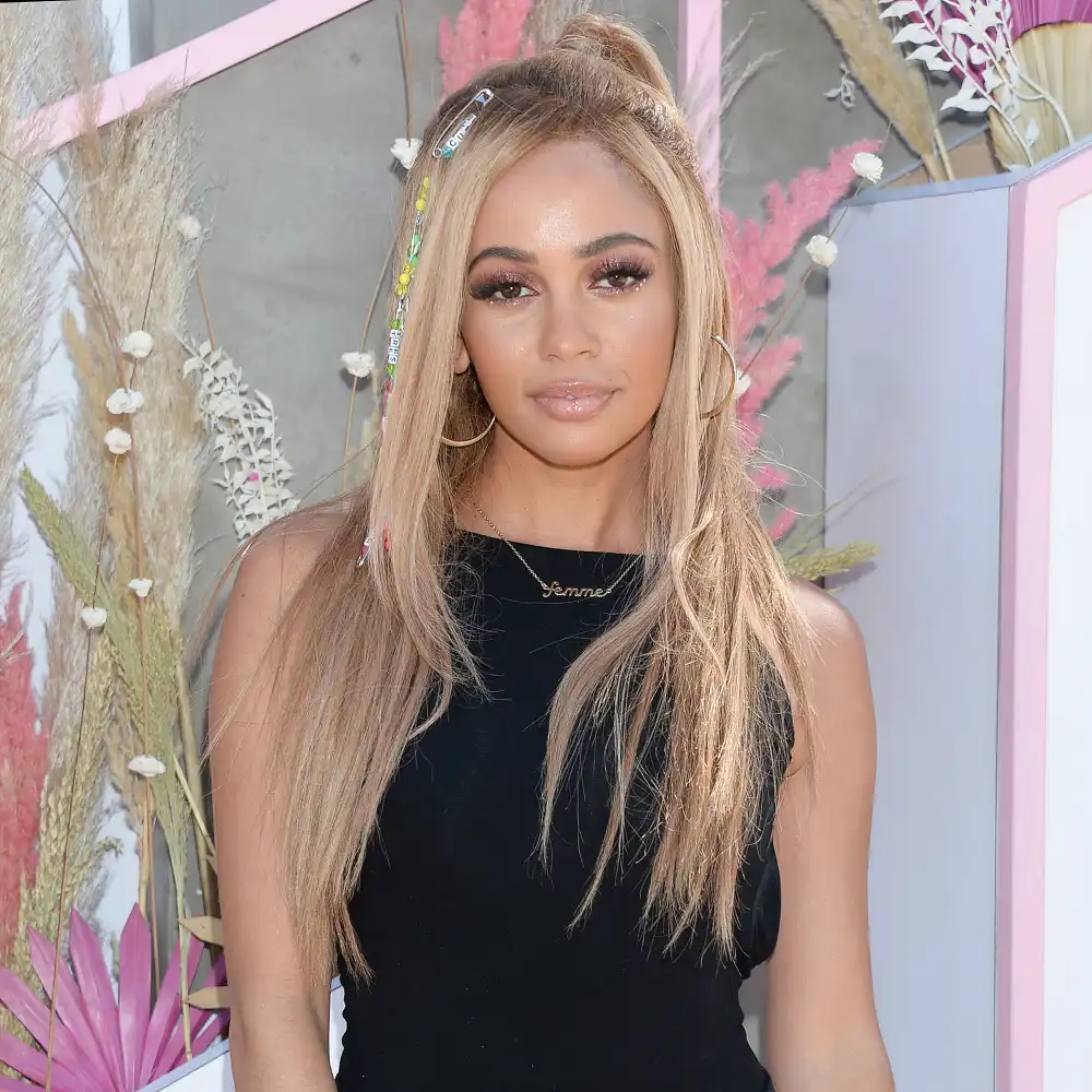Vanessa Morgan Shares Sweet Shot Riverdale Costars Meeting Son River Hoop Earrings Black Shirt