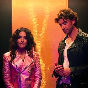 Watch Sarah Shahi Awkwardly Get Asked If Real-Life BF Adam Demos Wore a Prosthetic in ‘Sex/Life’