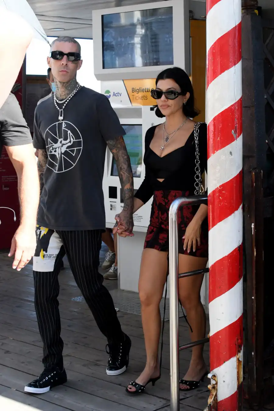 Kourtney Kardashian and Travis Barker Tour Italy After Rocker Overcomes Flying Fear