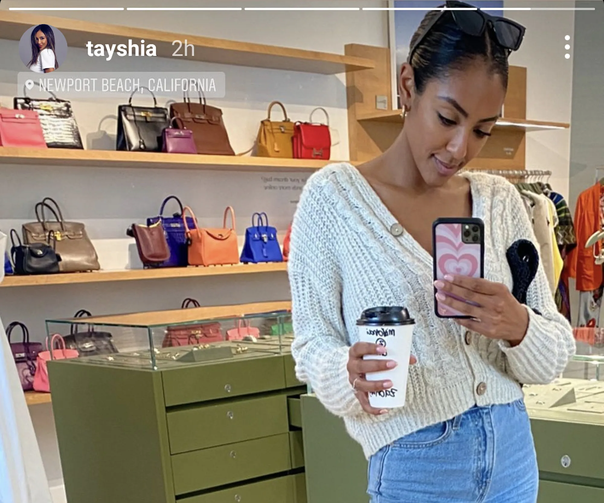 tayshia-adams-cardigan-instagram