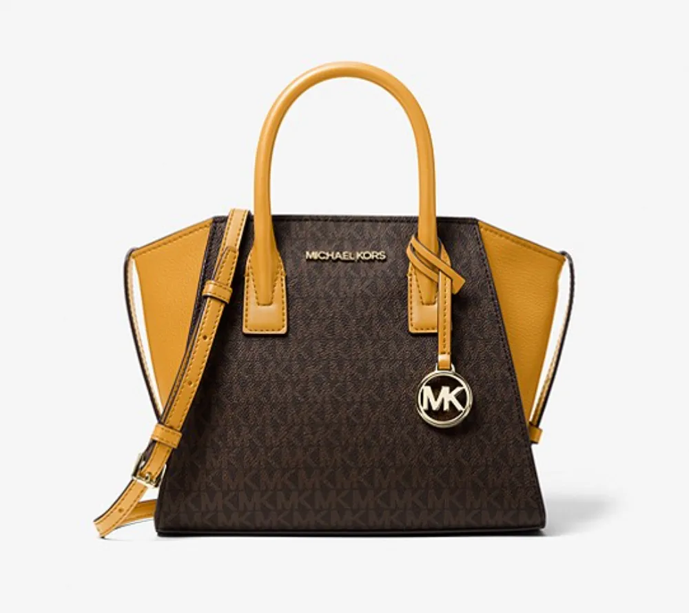 Avril Small Logo Top-Zip Satchel