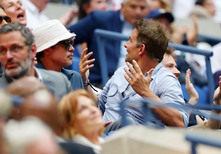 Brad Pitt Bradley Cooper Smolder US Open