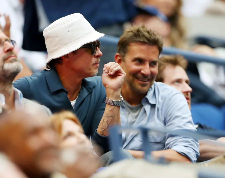Brad Pitt Bradley Cooper Smolder US Open