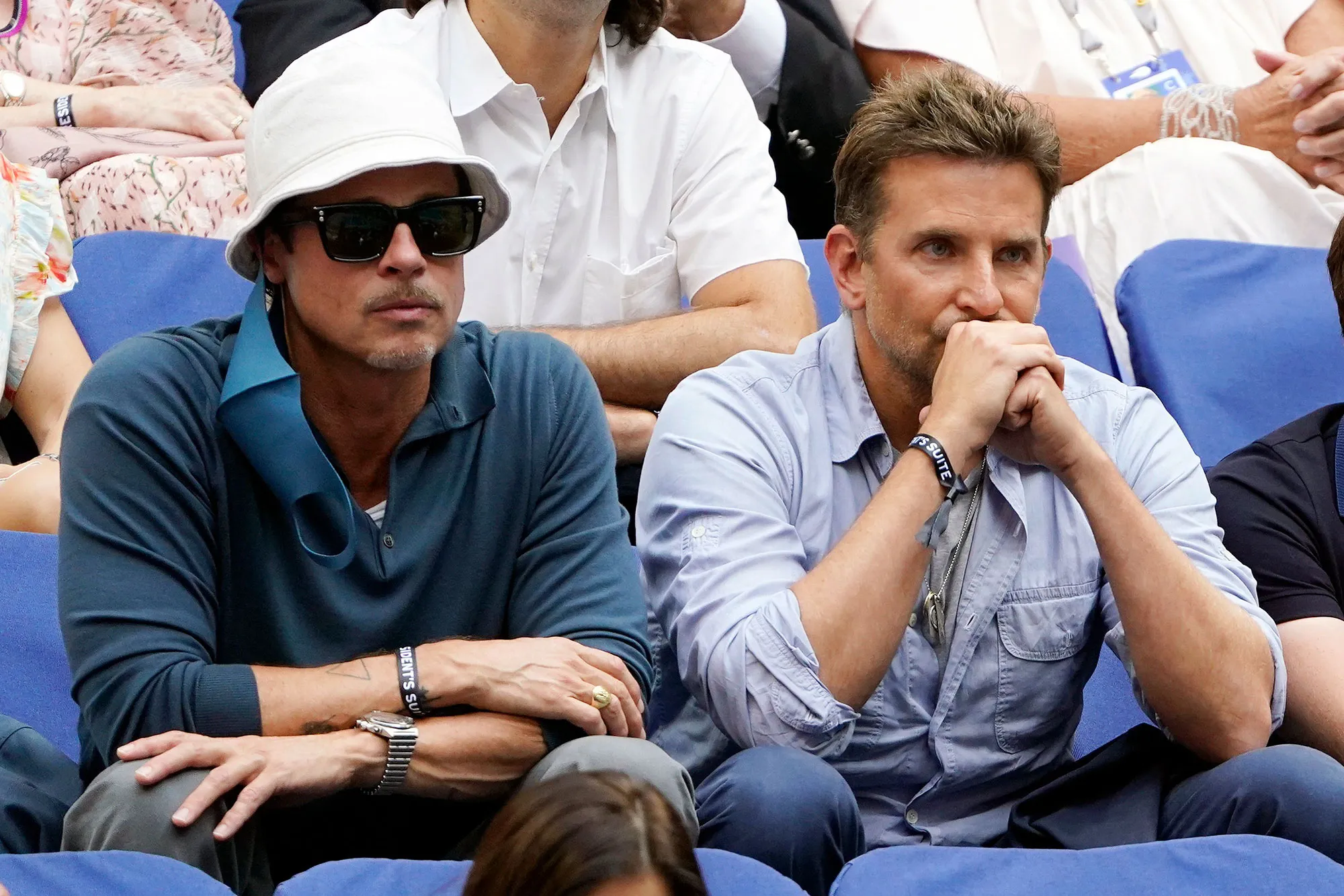 Brad Pitt Bradley Cooper Smolder US Open