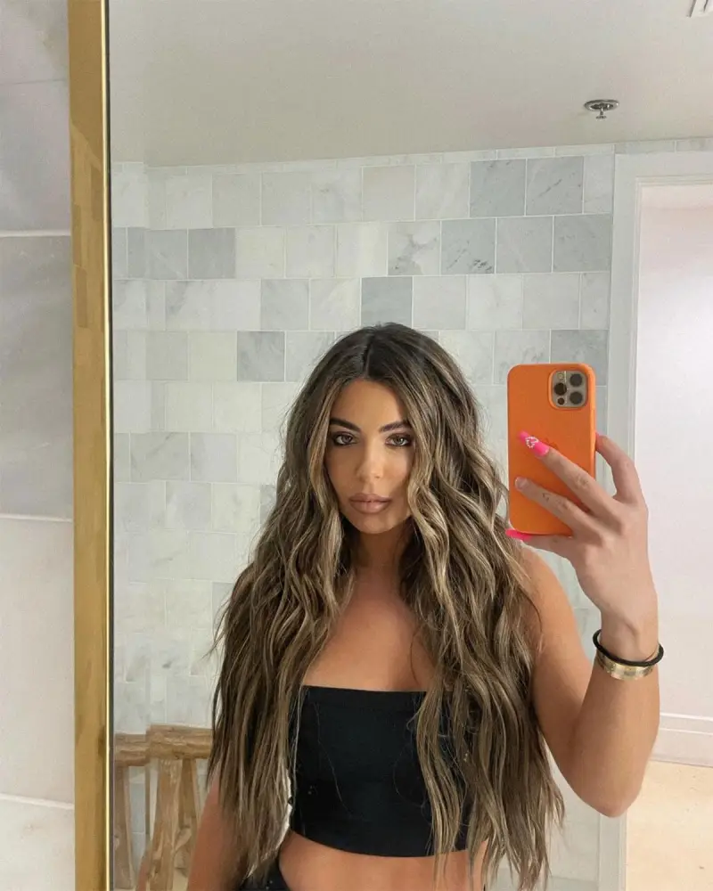 Brielle Biermann Dyes Her Hair a Deep Brunette Promo