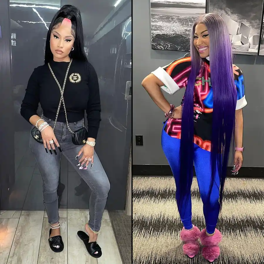 Nicki Minaj’s Purple Extensions Basically Hit the Floor — Here’s Proof