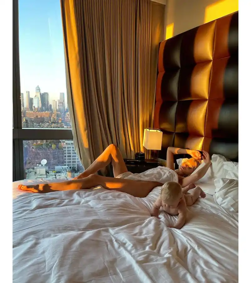 Elsa Hosk Defends Posting Nude Photos With Daughter 4