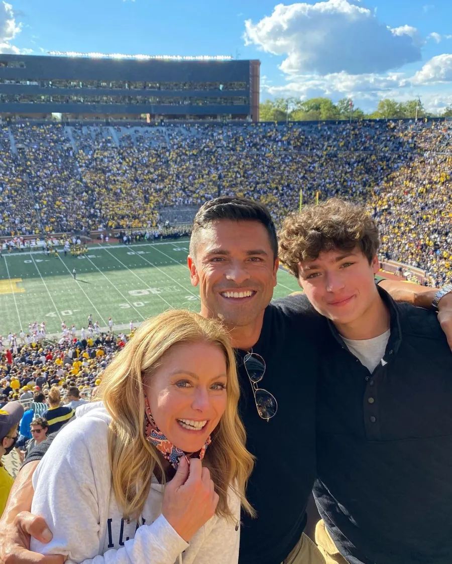 ‘Go Blue’! Kelly Ripa and Mark Consuelos Visit Son Joaquin at College