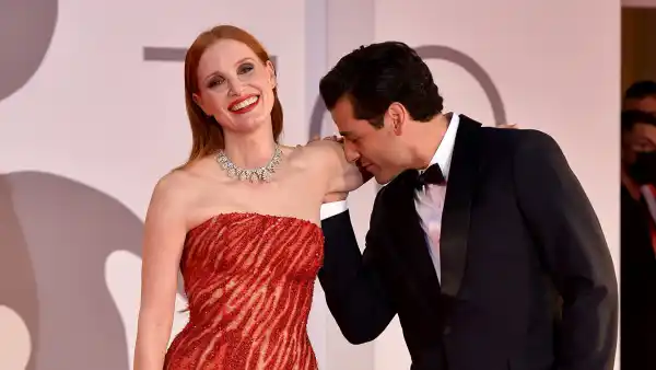 Jessica Chastain and Oscar Isaac at the Scenes from a Marriage premiere
