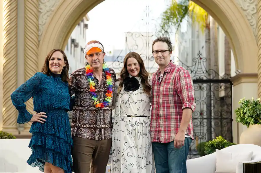 Josie Grosie Back Drew Barrymore Reunites Never Been Kissed Cast Molly Shannon David Arquette Michael Vartan