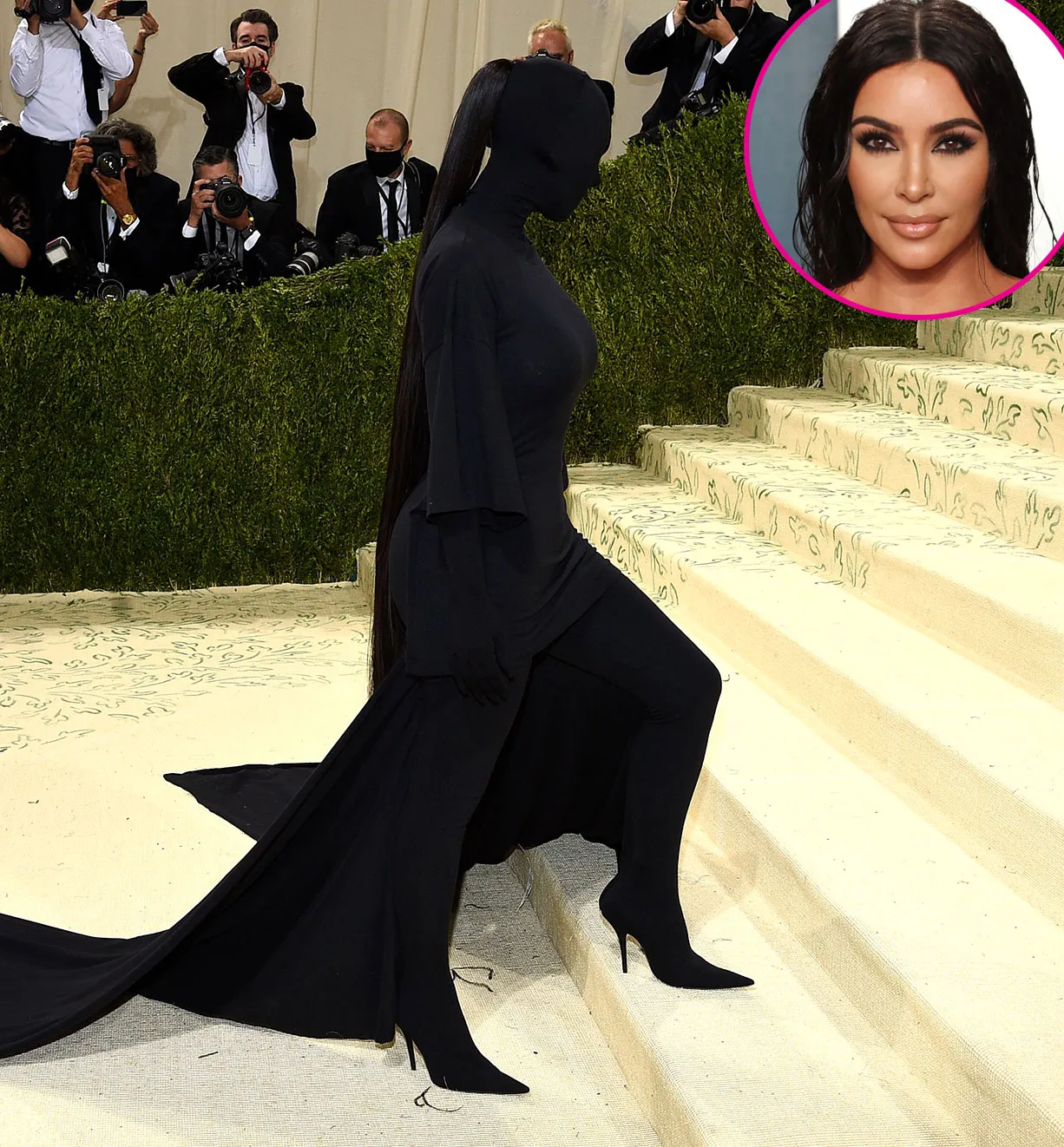 Kim Kardashian Finally Explains Bizarre Face-Covering Met Gala 2021 Outfit