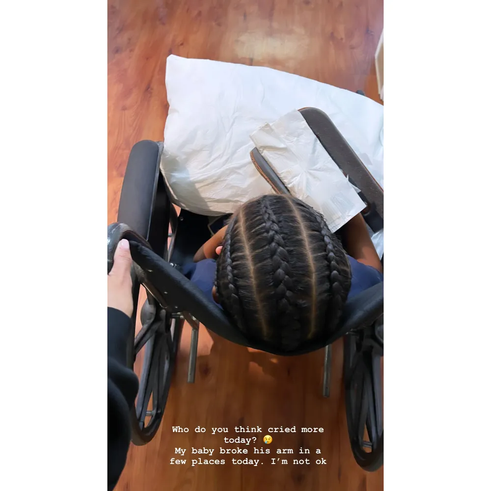 Kim Kardashian Reveals Son Saint, 5, Broke His Arm: &lsquo;I&rsquo;m Not OK&rsquo;