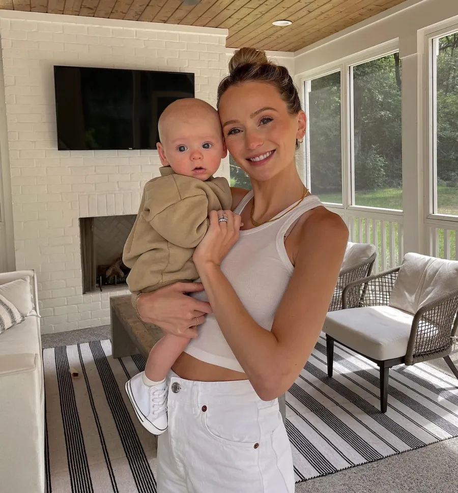 Lauren Bushnell and Chris Lane's Son Dutton's Photos Wearing White