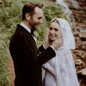 Lily Collins Charlie McDowell Married Wedding Photos