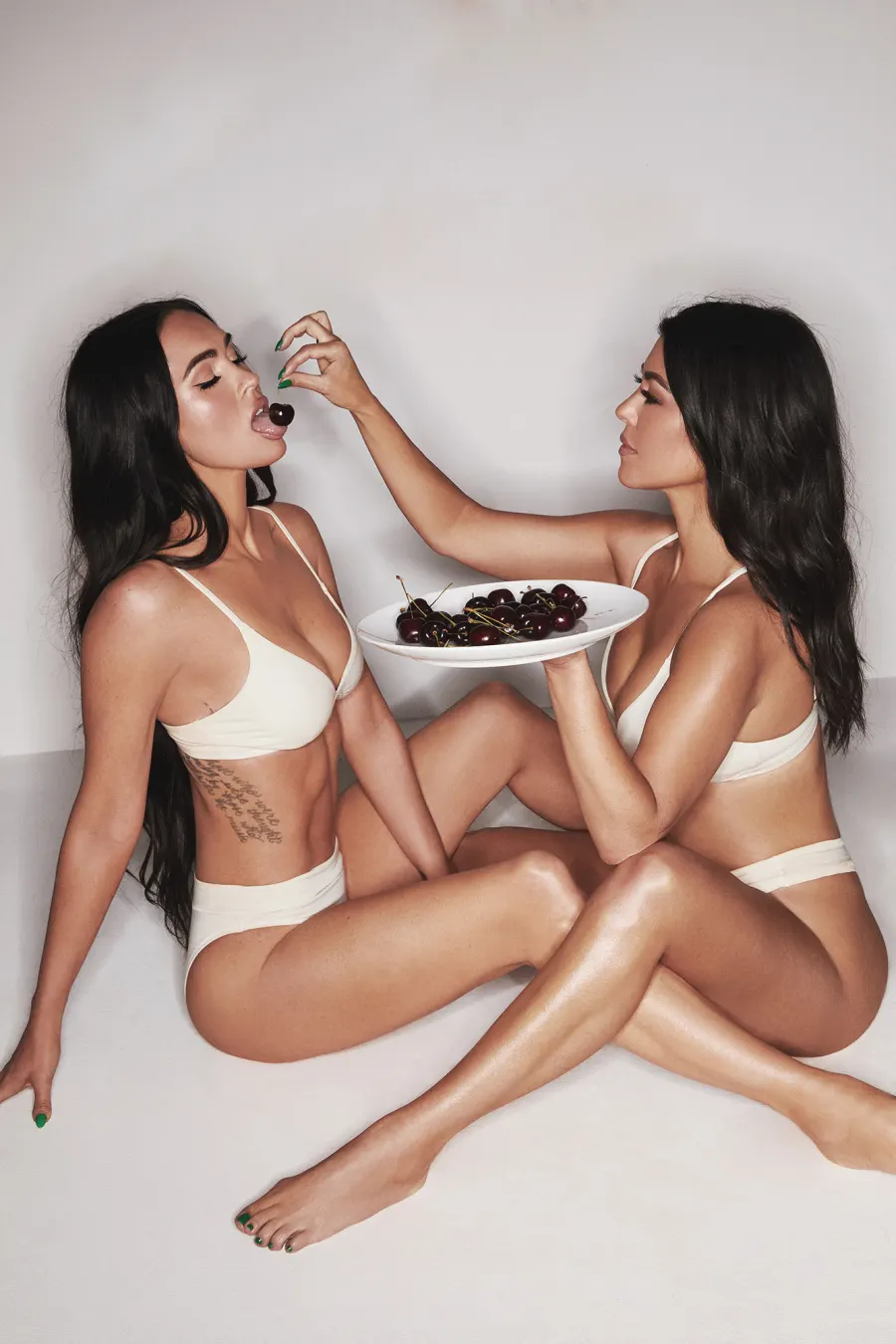 Megan Fox and Kourtney Kardashian ‘Had So Much Fun’ Shooting Their Seriously Steamy Skims Campaign