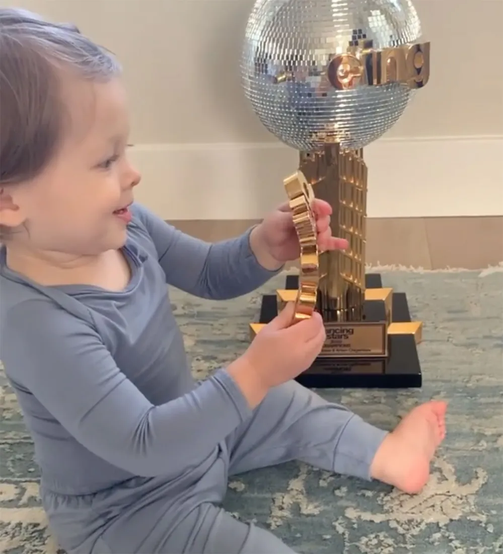 Nikki Bella and Artem Chigvintsev&rsquo;s Son Matteo Breaks His &lsquo;Dancing With the Stars' Trophy