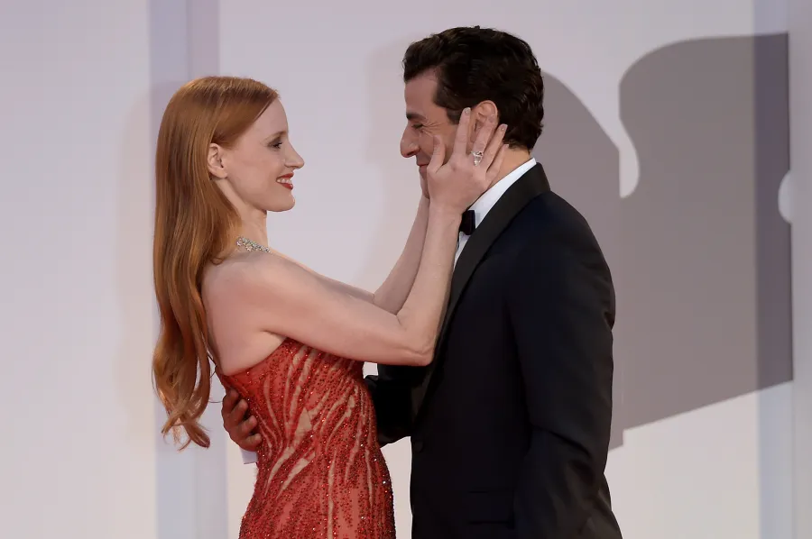 Jessica Chastain and Oscar Isaac at the Scenes from a Marriage premiere