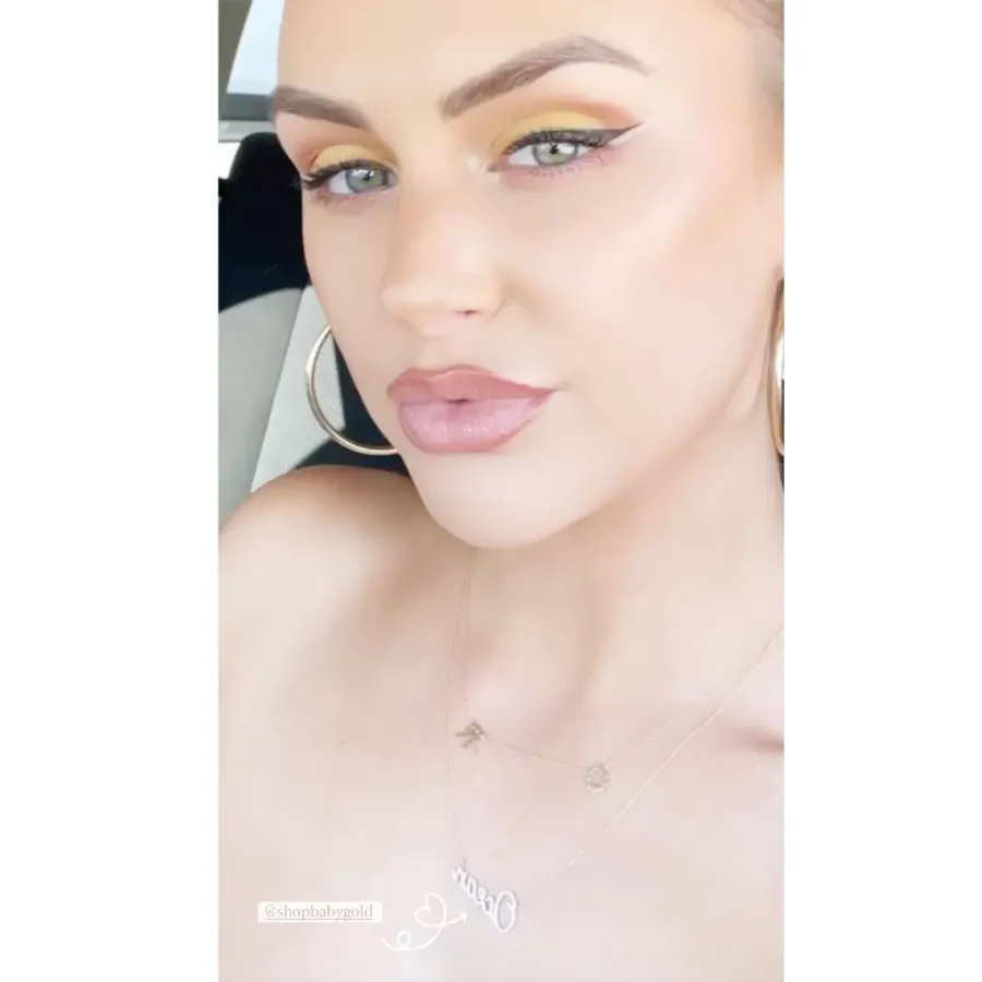 See Lala Kent 910 Diamond Tribute Necklace Daughter Ocean