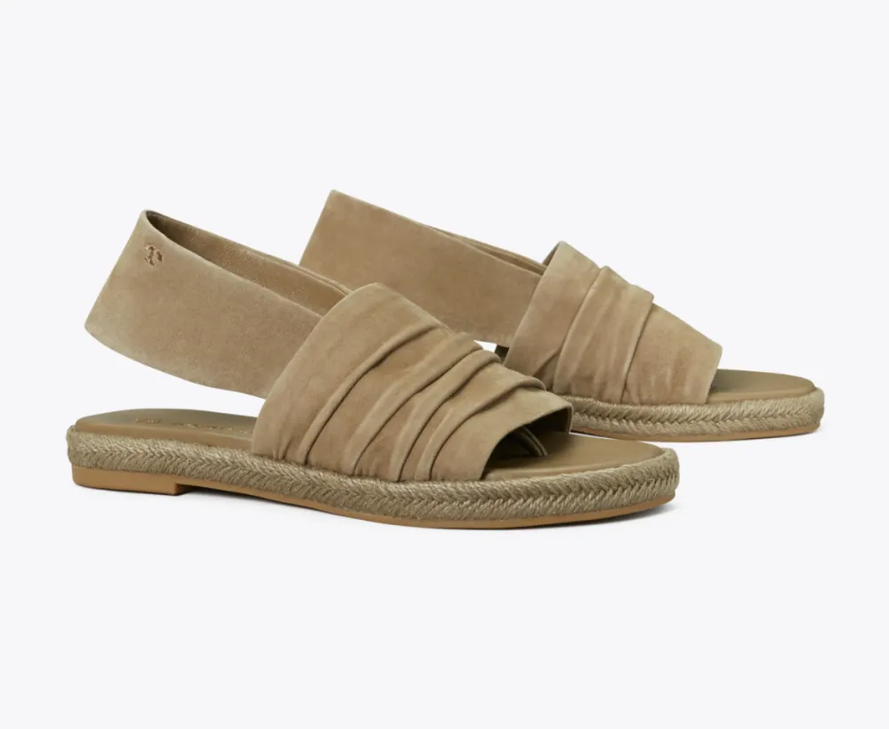Suede Slingback Espadrille