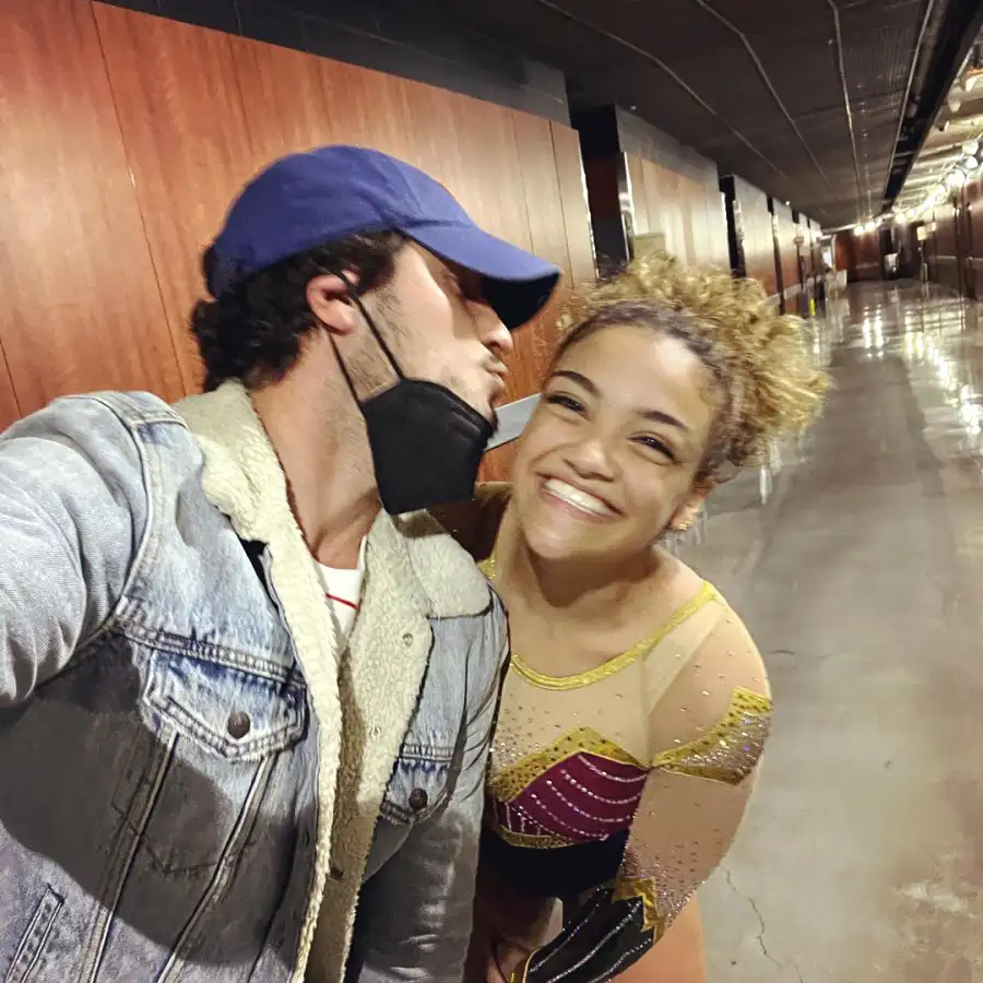 Val Chmerkovskiy Supports Laurie Hernandez at Gymnastics Tour