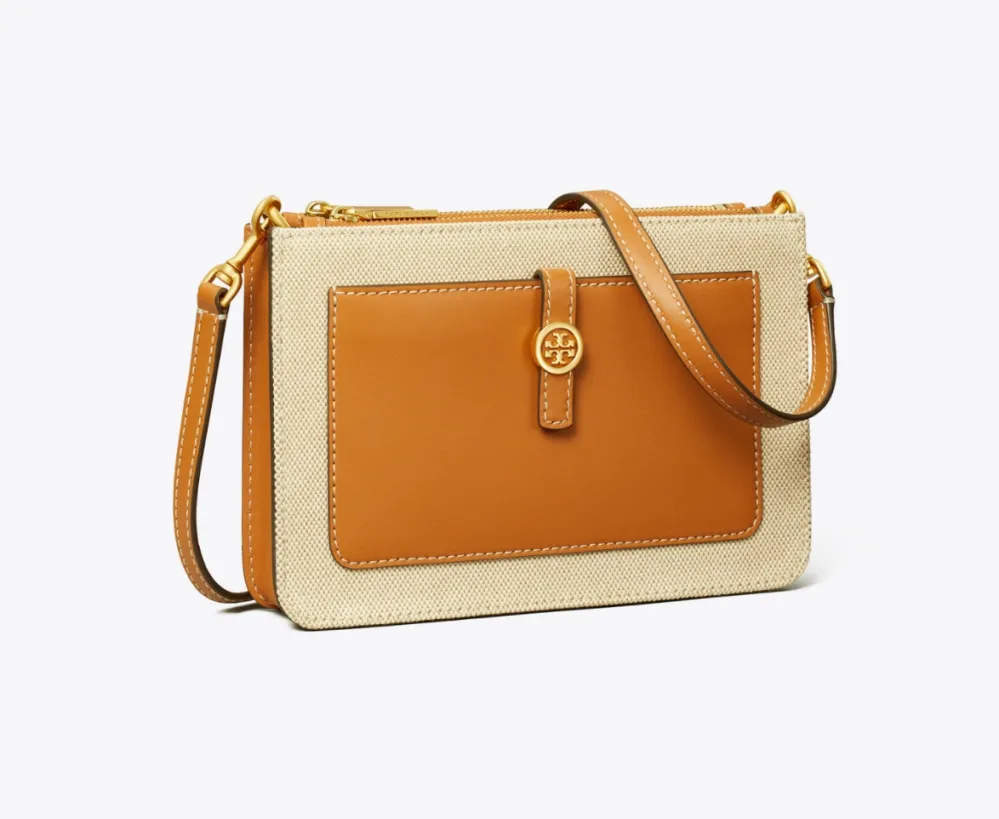 Walker Canvas Double-Zip Crossbody