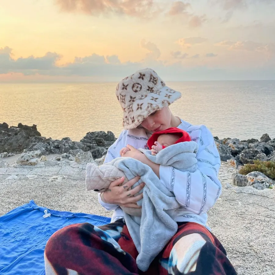 Beach Baby! Halsey Shares Sandy Snap With 3-Month-Old Ender