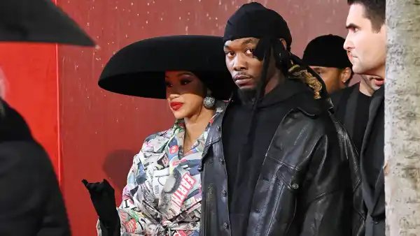 Cardi B Is So Proud Husband Offset Walking Balenciaga Fashion Show