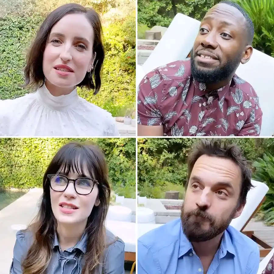 Celebrities Who Recreated Their Most Iconic Roles Over Years Zoe Lister Jones Lamorne Morris Zooey Deschanel Daryl Wein