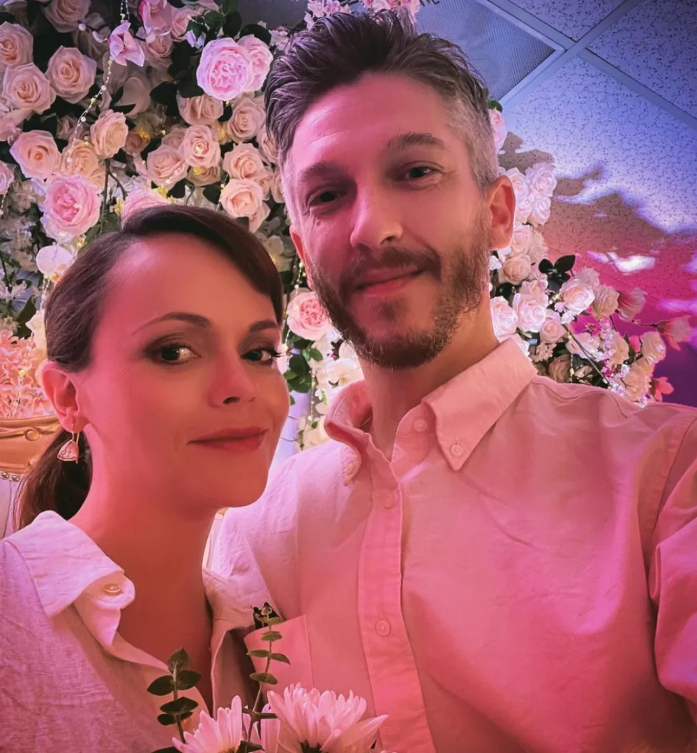 Christina Ricci and Mark Hampton share wedding photos