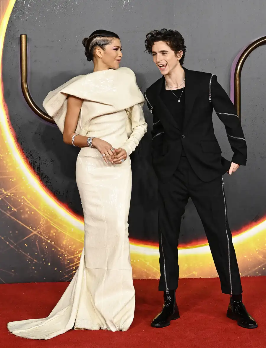 Costar Goals Zendaya Timothee Chalamet Are Too Cute Dune Premiere