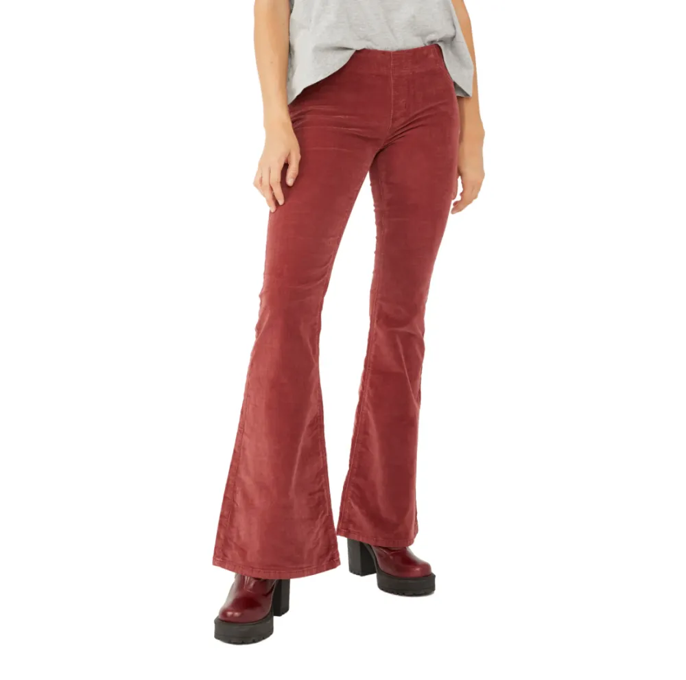 Free People Pull-On Flare Corduroy Pants