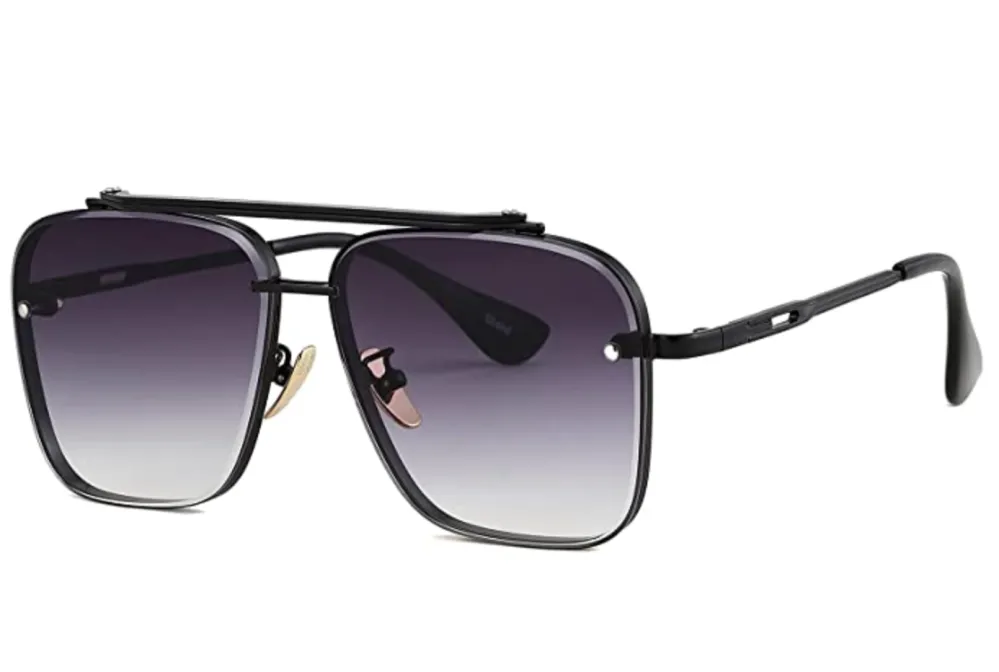 Gtand Trendy Square Aviator Gradient Sunglasses